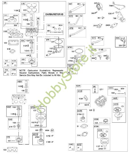 D - Carburatore, alimentazione carburante B&S - 40 €¦ 407777-0117-E1 brand Stihl
